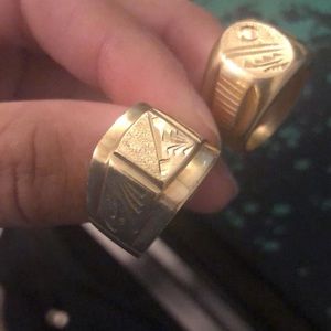 Two gold rings